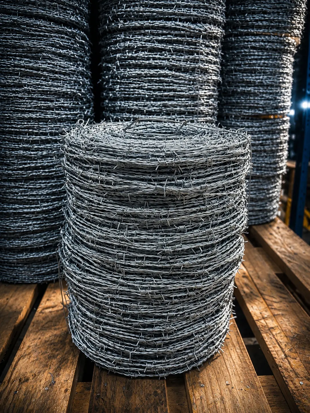 Rollos de alambre de púas importados — disponible en almacén