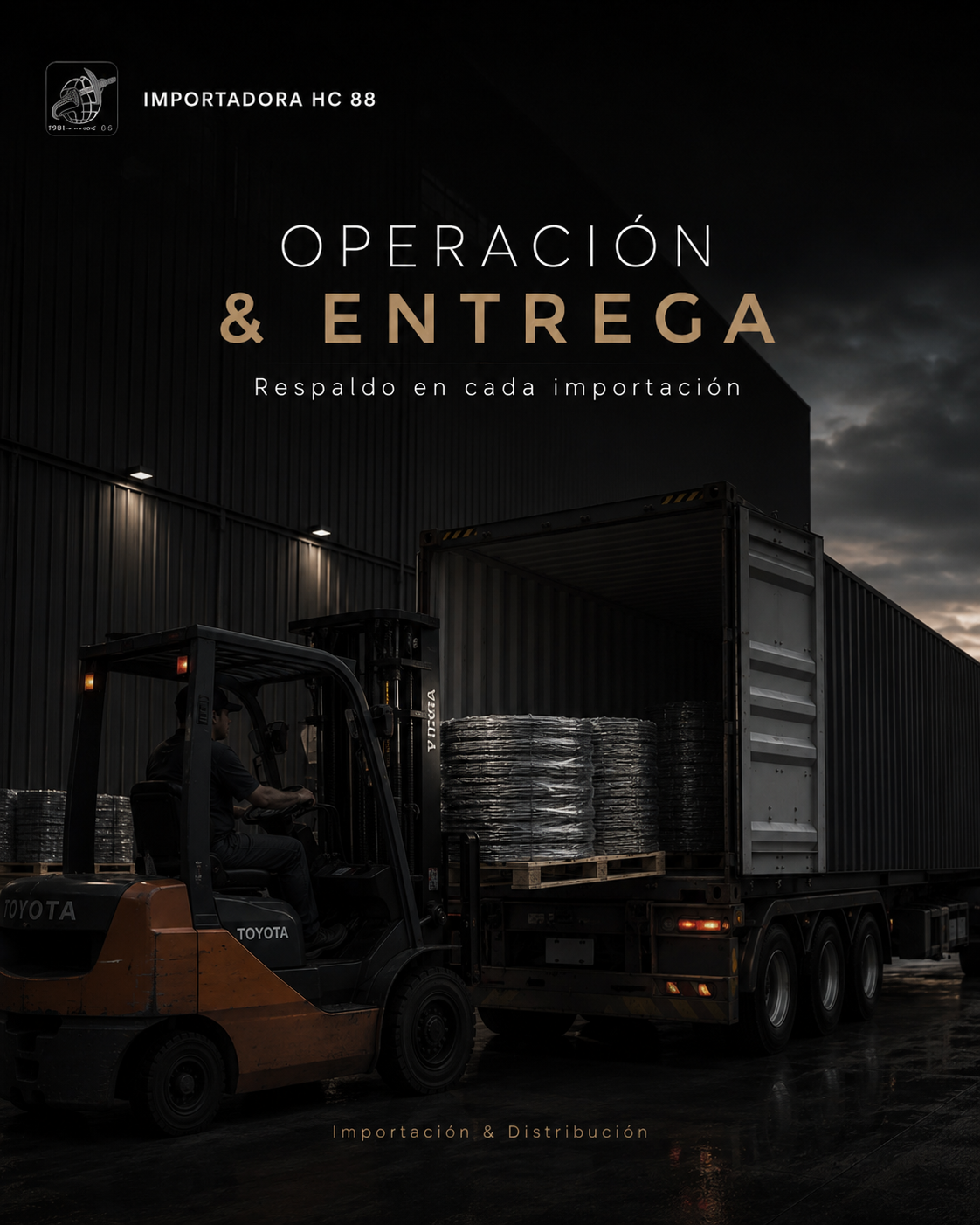 Operación & Entrega — Importadora HC 88